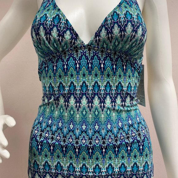 Profile by Gottex Blue Tankini Swim Top - Picture 9 of 10